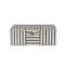 Hello Honey® 3" Modern Black & White Striped Box with Gold Clasp